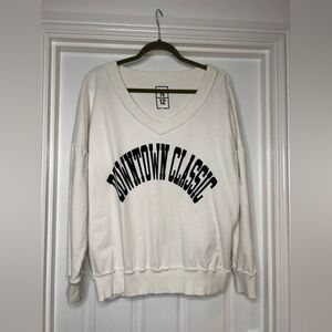White Downtown Classic Sweatshirt